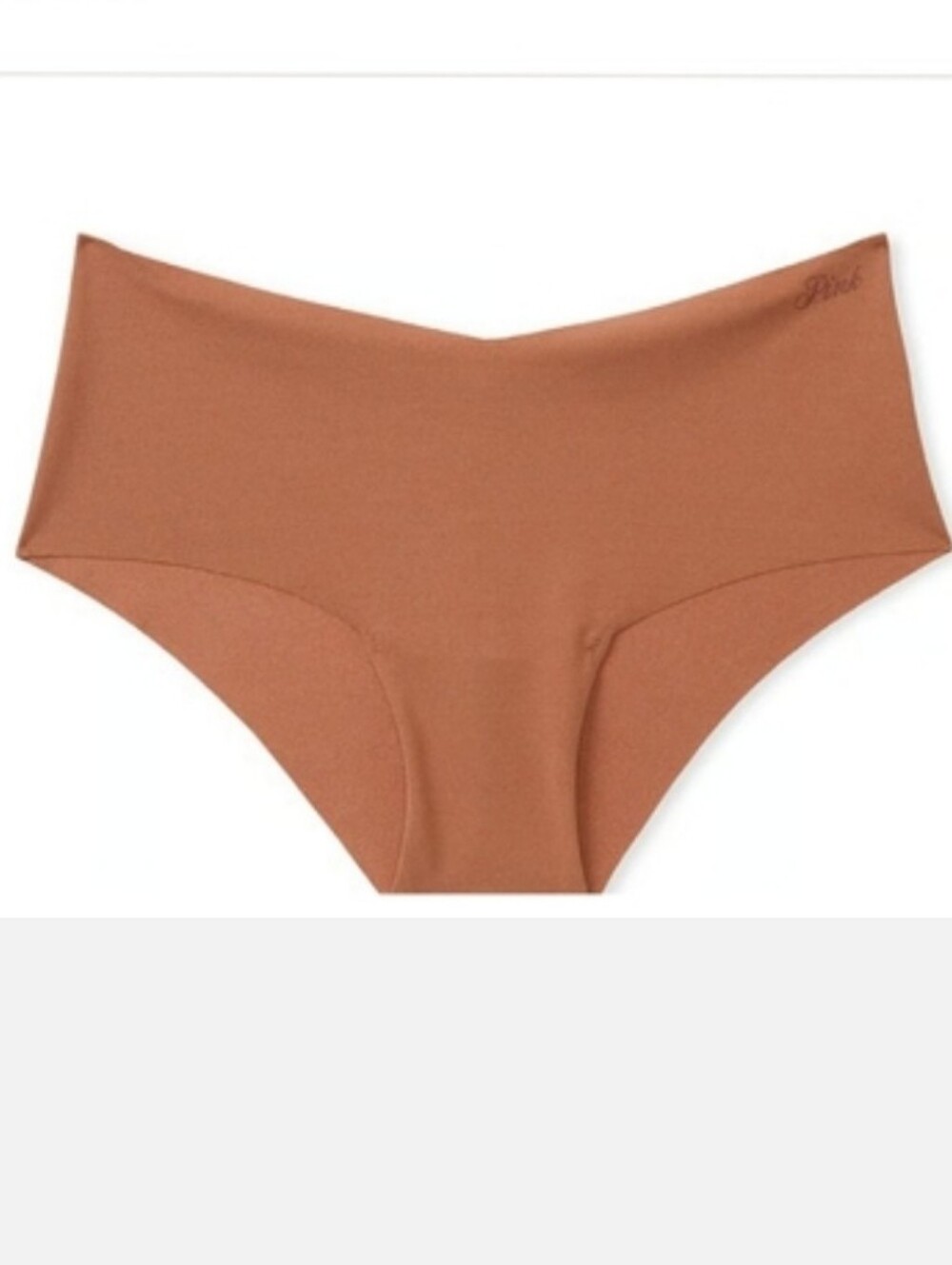 Victoria's secret pink no show cheeky panty CARAMEL TAN LARGE